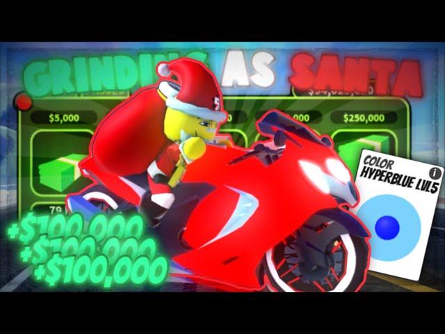 The GRIND To 100 Million CASH With SANTA… (Roblox Jailbreak)