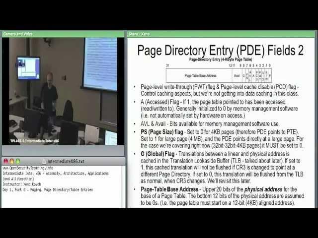 Day 1 Part 6: Intermediate Intel X86: Architecture, Assembly, & Applications