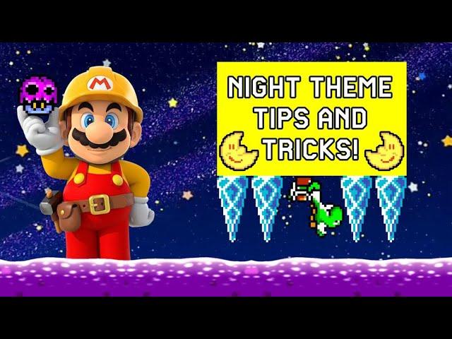 Tips & Tricks On ALL of the Night Themes in Super Mario Maker 2