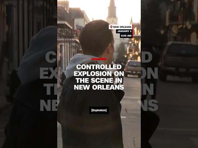 Controlled explosion on the scene in New Orleans