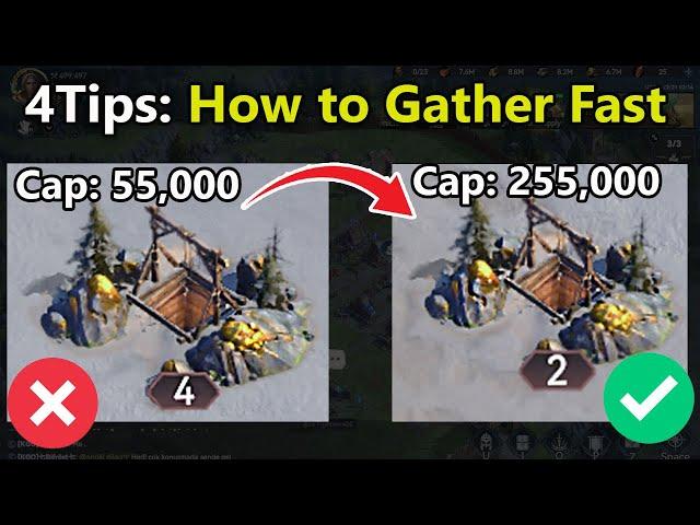 4 Tips: How to Gather More Resources Fast || Viking Rise Tips