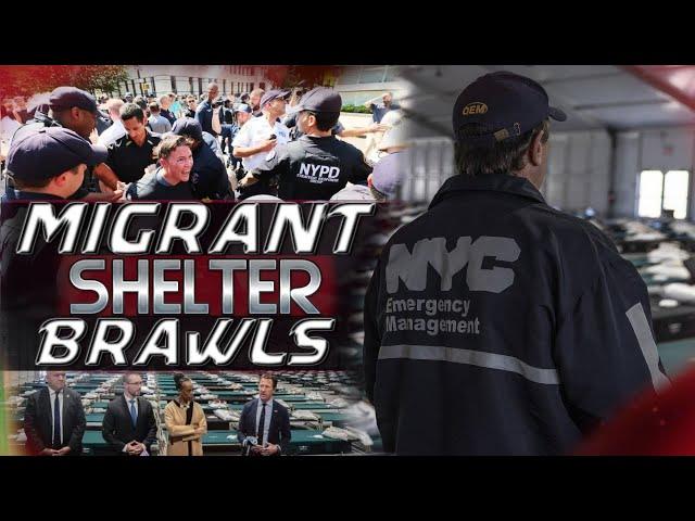 NYC Migrant Shelter Breakout With Massive Brawls & Fatality