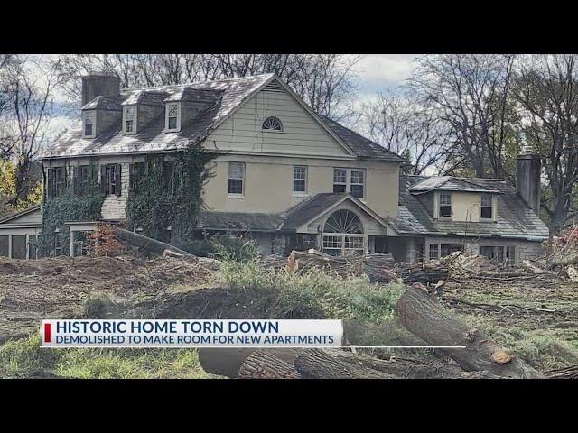 Historic home torn down