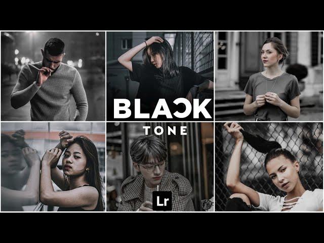 BLACK TONE Presets - Lightroom Mobile Presets DNG | Black Tone Preset | Black Preset