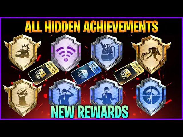 All New Hidden Achievement In BGMI/PUBGM With New Rewards || Free Classic Crate & Premium Crate.