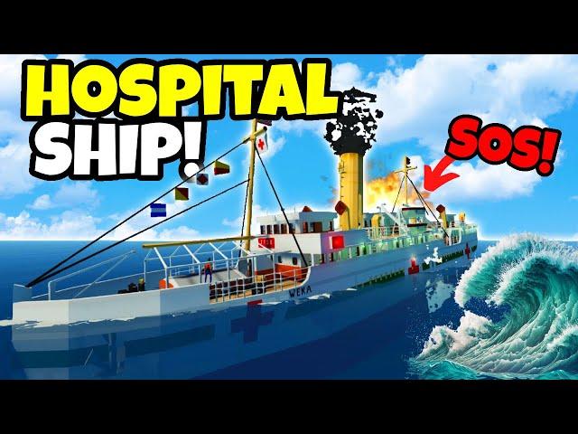 Hospital Ship SINKS After MASSIVE Explosion In Stormworks!