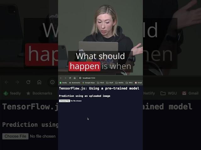 Charlie Gerard demonstrates using pre-trained models for object detection in Tensorflow.js