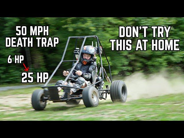 25HP Big Valve Yard Kart Full Send | Here's Why Big Power and Yard Karts DON'T MIX!