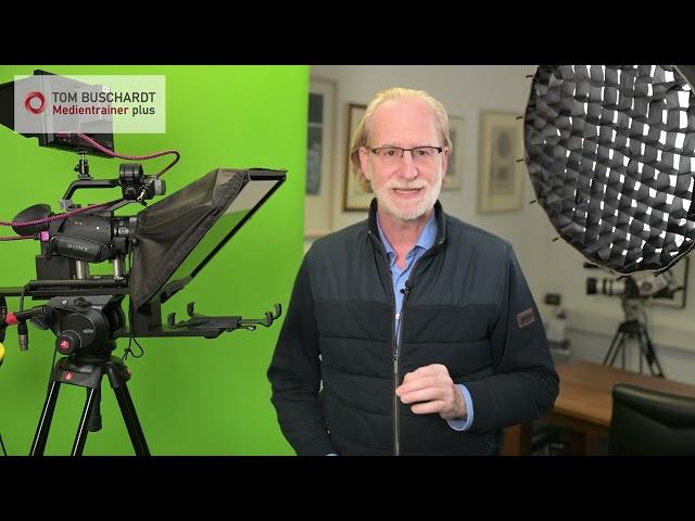 Scholz' Teleprompter-Trick - Tom Buschardt Medientrainer PLUS