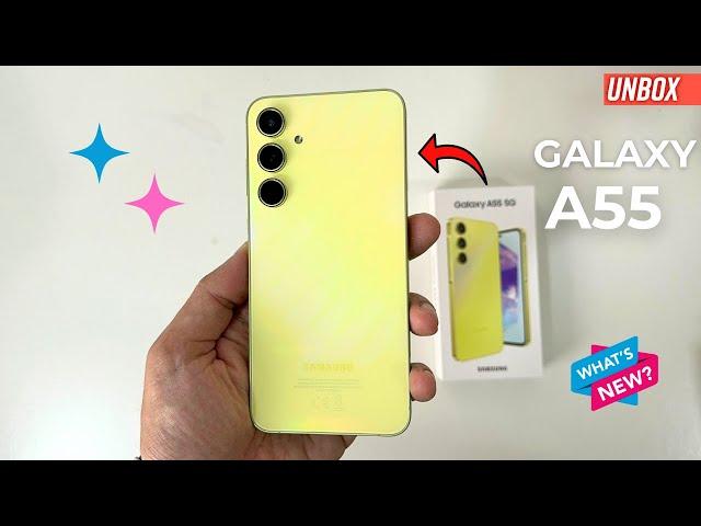 Samsung Galaxy A55 Awesome Lemon Unboxing! Galaxy A55 vs A54