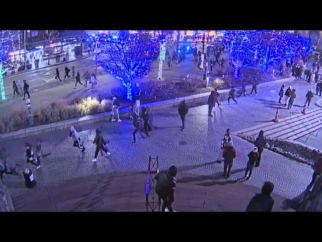 Fight broke out among several hundred teens after annual tree lighting at Cleveland's Public Square