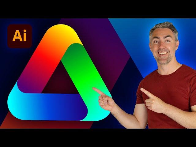 Design a Modern Gradient Logo Using Adobe Illustrator’s Shape Builder Tool