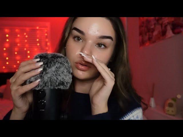 ASMR Positive Affirmations with Fluffy Mic Scratching (close whispers, repetition)