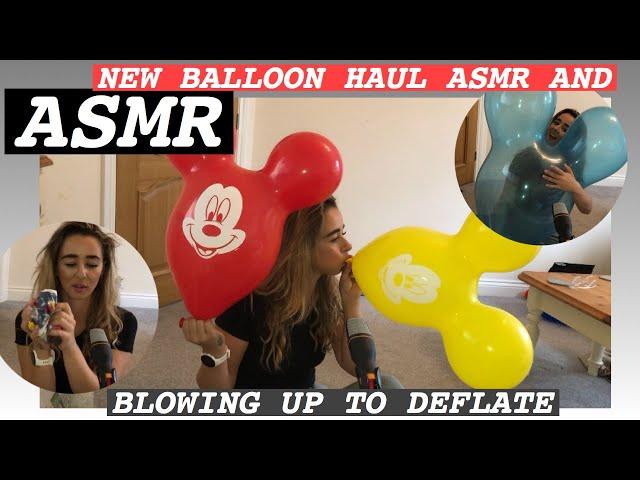 ASMR BALLON HAUL WHISPERS AND BLOW UP NEW BALLOONS 