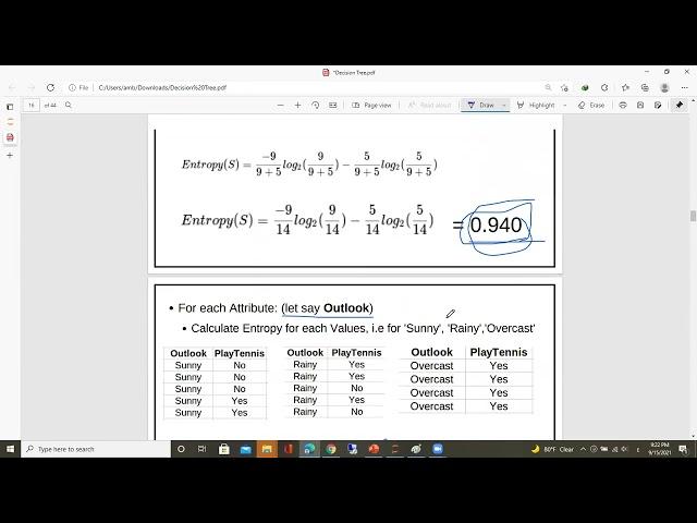 Decision tree part two and Gini index in machine learning شرح عربي