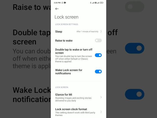 double tap to screen on and off in   mi a3 me kaise kare