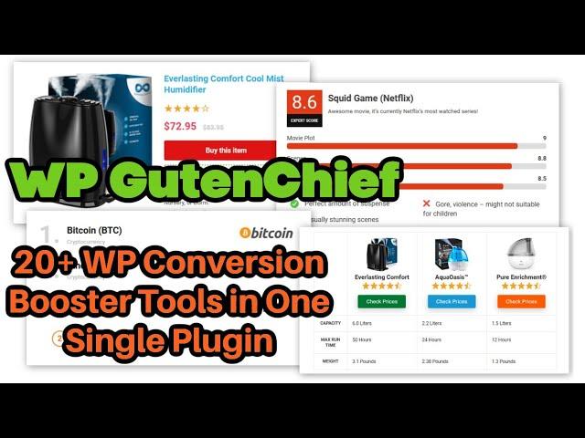 WP GutenChief Review Demo Bonus - 20-in-1 WP Conversion Tools For Your Website