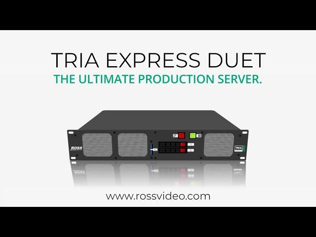 Introducing Tria Express Duet – A Compact Video Production Server Built for You