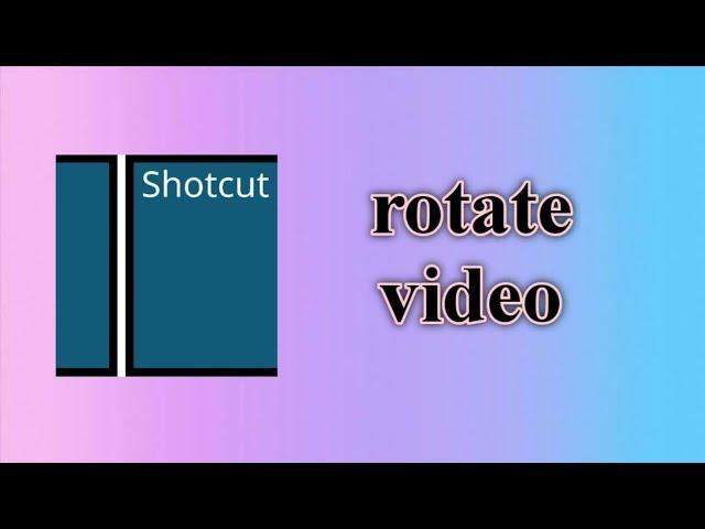 How to rotate & zoom video in Shotcut