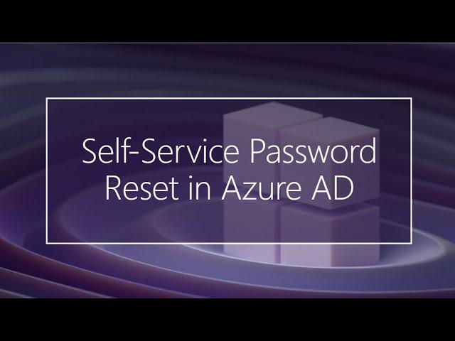 Self-Service Password Reset in Azure AD