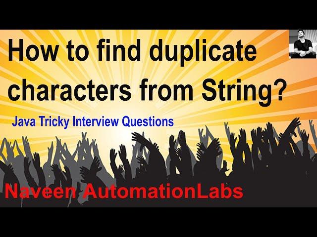 Important Interview Question: How to Print count of duplicate characters from String? || #Hackerrank