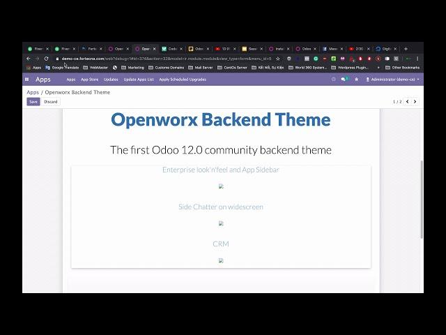 How to install Openworx Backend Theme on Odoo SaaS V2 0