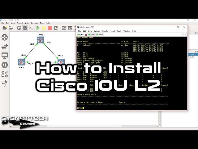 How to Install Cisco IOU L2 Appliance in GNS3 | SYSNETTECH Solutions