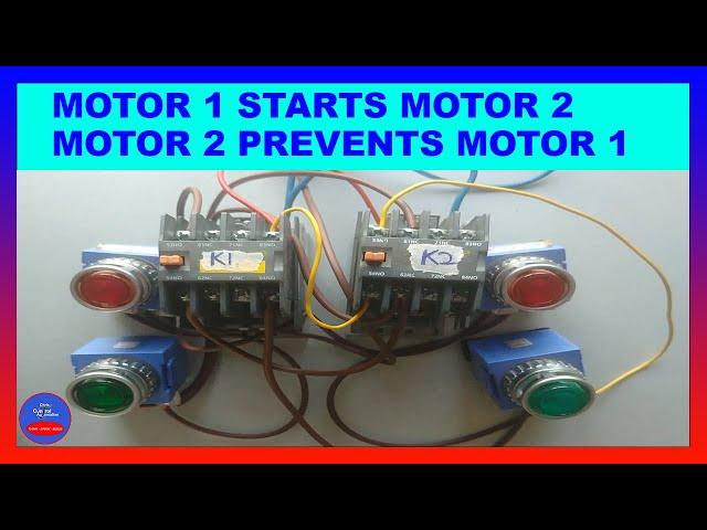 Sequential Motor Starting for two Motors (Motors 1 and Motor 2)