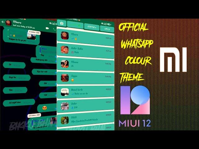 Mi Mobile Theme | Miui12.5 Theme | Mi WhatsApp colour theme | Xiaomi mobile theme