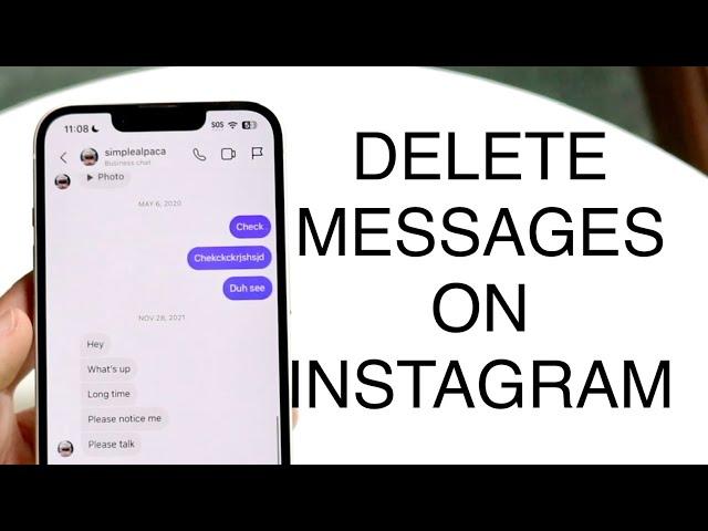 How To Delete Messages On Instagram! (2023)