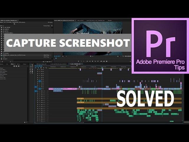 Adobe premiere pro tutorial |capture still image from video