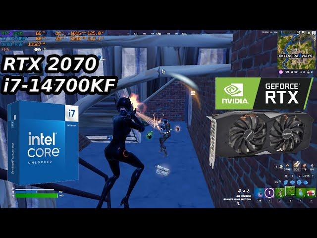 Intel i7-14700KF | RTX 2070 | Benchmark | Fortnite chapter 5 season 1 | Performance mode