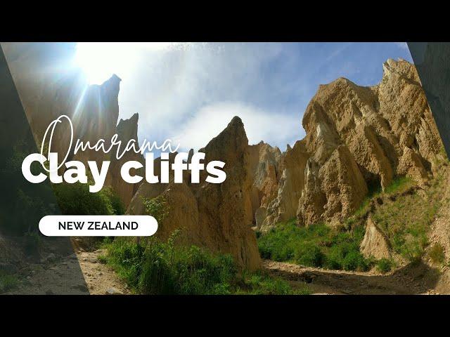 Omarama Clay Cliffs | South Island of New Zealand | Tourist attraction