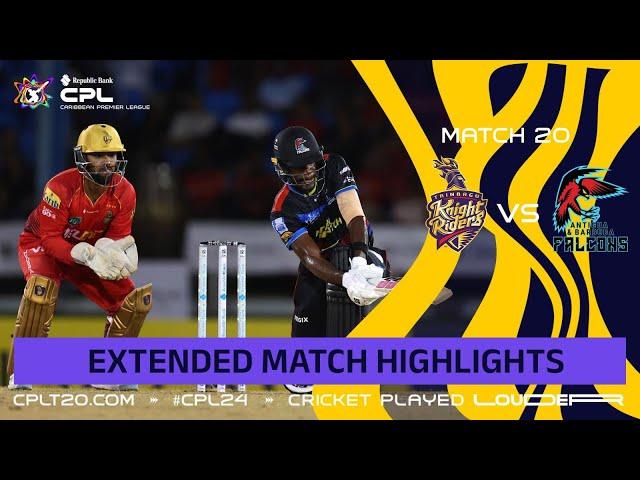 Extended Highlights | Trinbago Knight Riders vs Antigua and Barbuda Falcons | CPL 2024