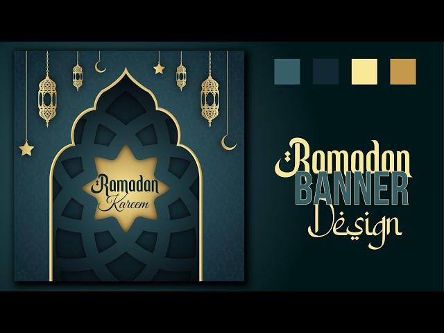 Illustrator tutorials | ramadan banner design tutorial 202