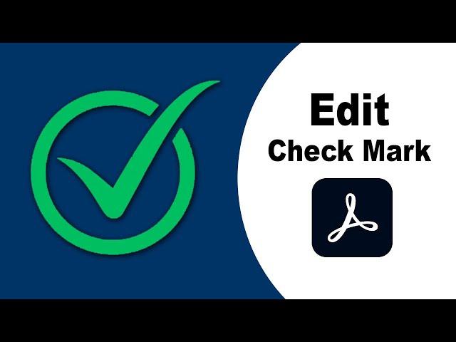 How to Edit Check Mark Box in PDF using Adobe Acrobat Pro 2020