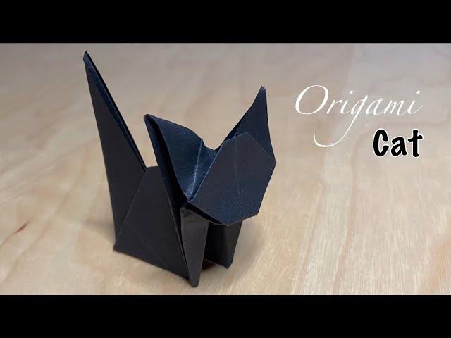 Halloween origami - cat