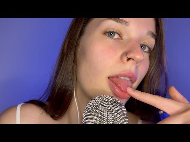 asmr звуки рта | близкие и липкие