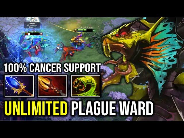 UNLIMITED PLAGUE WARD 7.35 Dagon Annoying Slow 100% Counter Everyone Hard Support Venomancer Dota 2