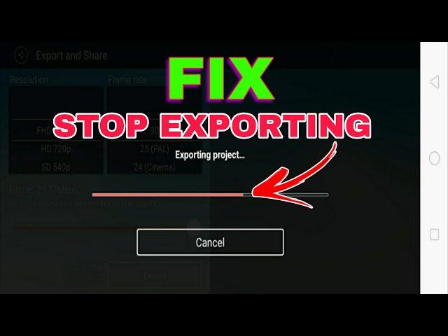 HOW TO FIX KINEMASTER STOP EXPORTING PROJECT? EXPORT STUCK PROBLEM FIXED | ALL DEVICES