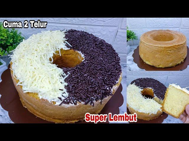 Bolu Panggang 2 Telur Super Lembut | Takaran Sendok