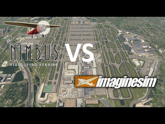 X-Plane 11 | KATL Atlanta Imaginesim vs Nimbus V1/V2 comparison and review | Real World footage