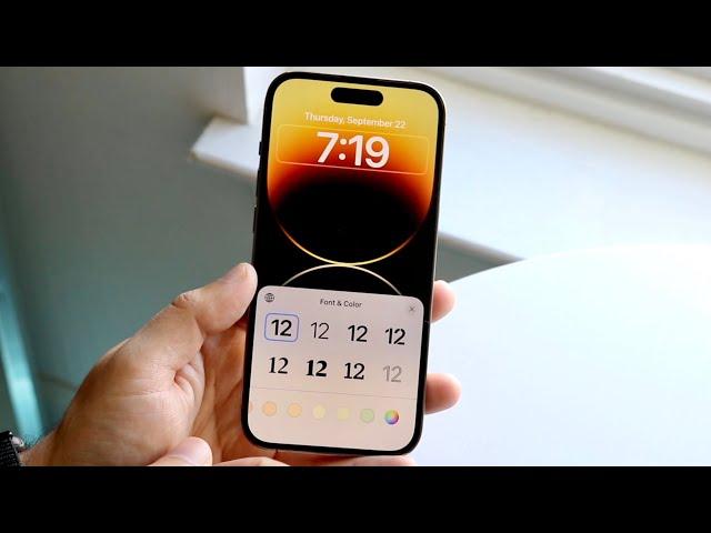 How To Change Font On iPhone Lock Screen!