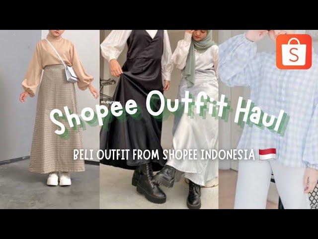 Shopee Outfit Haul from Indonesia  ~ malaysian haul