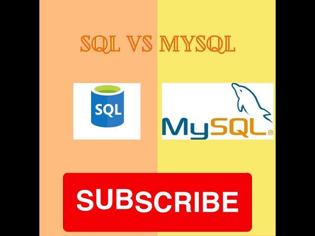 SQL vs MYSQL | Difference between sql and mysql #viral #viralshorts