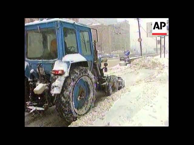 Russia - Heavy snowfall in Moscow