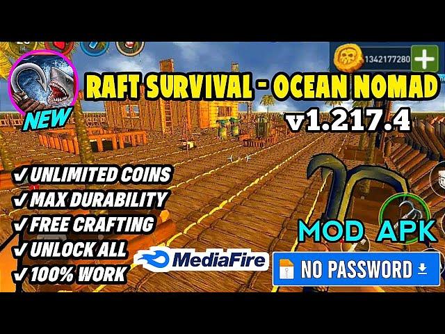 Raft Survival Ocean Nomad Mod Apk v1.217.4 Terbaru 2024 MEGA MENU Unlimited Money Free Shopping