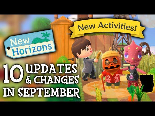 10 UPDATES & CHANGES in September 2024 (New Activities) - Animal Crossing New Horizons