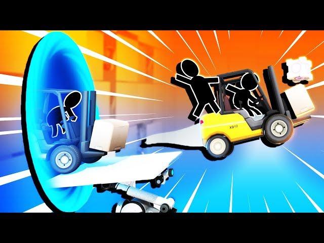 Portal LAUNCHES and EPIC BRIDGE Construction! - Bridge Constructor Portal Gameplay