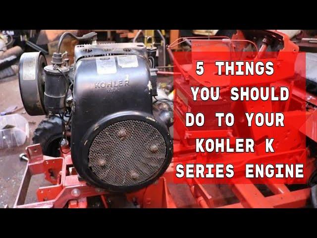 5 Things You Should Do To Your Kohler K Series Engine Right Now | Kohler K Series Engine Maintenance